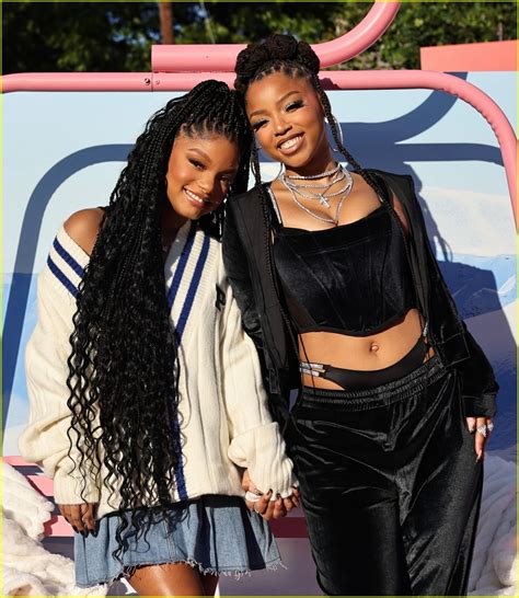 chloe and halle victoria secret|halle bailey victoria's secret.